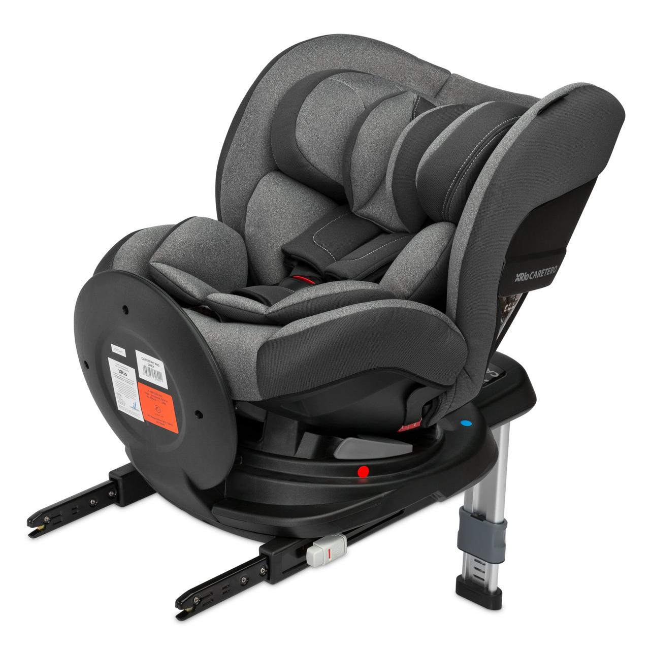 

Автокресло Caretero Rio группа 0+/1 (0-22 кг) I-SIZE Grey с системой Isofix и поворотным сидением на 360 ° + боковая защита