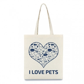 

Экосумка I love pets сердце