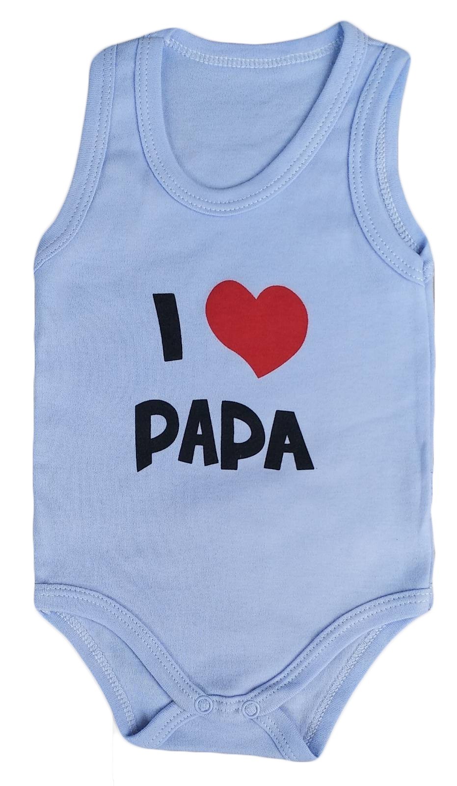 

Боди майка Findik "I love papa" 09816 74 см Голубой