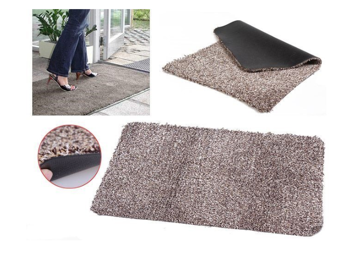 

Впитывающий придверный коврик Clean Step Mat 70 х 45см Грязезащитный Антискользящий Виниловая основа