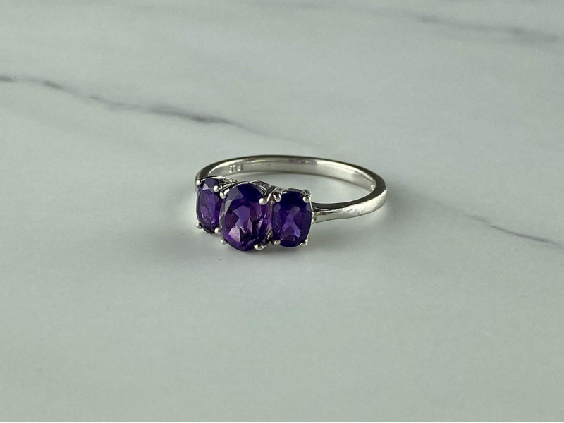 

Серебряное кольцо с Фиолетовым Турмалином Натуральный Sky Jewelry 001914