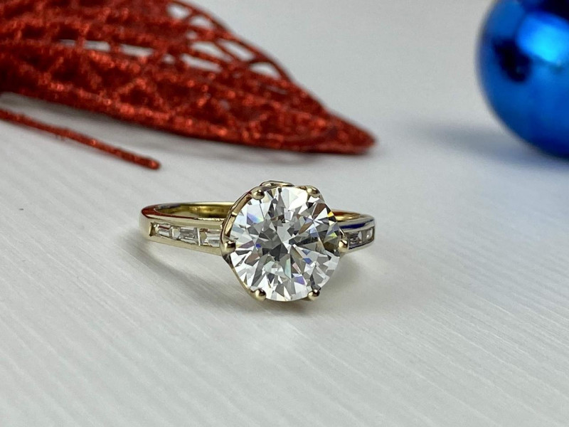 

Серебряное кольцо в позолоте с Фианитами Натуральный Sky Jewelry 001872