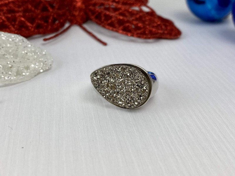 

Серебряное кольцо с Марказитом 925 проба Натуральный Sky Jewelry 001868