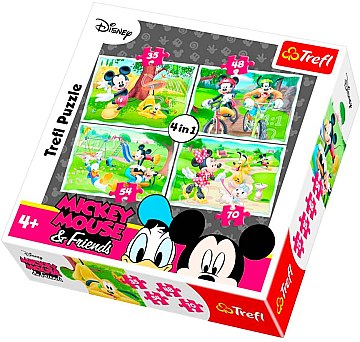 

Пазл 4в1 "Disney Mickey Mouse & Friends. Развлечения в парке" - Trefl (20-702286)