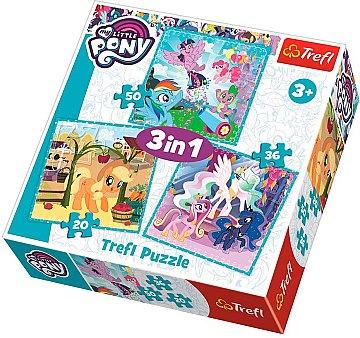 

Пазл 3в1 "My Little Pony. Счастливые дни Пони" - Trefl (20-702222)