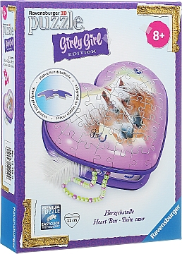 

3D Пазл Girly Girl "Шкатулка "Лошади", 54 элемента - Ravensburger (20-734558)