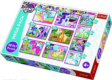 

Пазлы 10 в 1 Mega Pack "Магический мир маленьких пони / Hasbro. My Little Pony" - Trefl (20-793736)