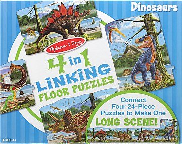 

Напольный пазл 4в1 "Динозавры" - Melissa&Doug (20-607356)