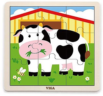 

Пазл "Корова", 9 деталей - Viga Toys (20-643892)