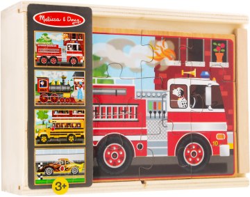 

"Машинки"-набор из 4 пазлов - Melissa&Doug (20-23627)