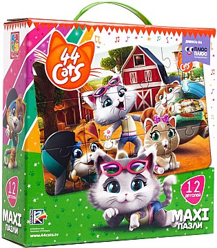 

Пазлы "44 Котёнка. На ферме", (укр) - Vladi Toys (20-804198)