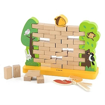 

Деревянная настольная игра "Стена из кирпичиков" - Viga Toys (20-1000239)