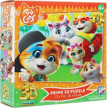 

3D Пазл "44 Cats", 63 элементов - Prime 3D (20-950469)