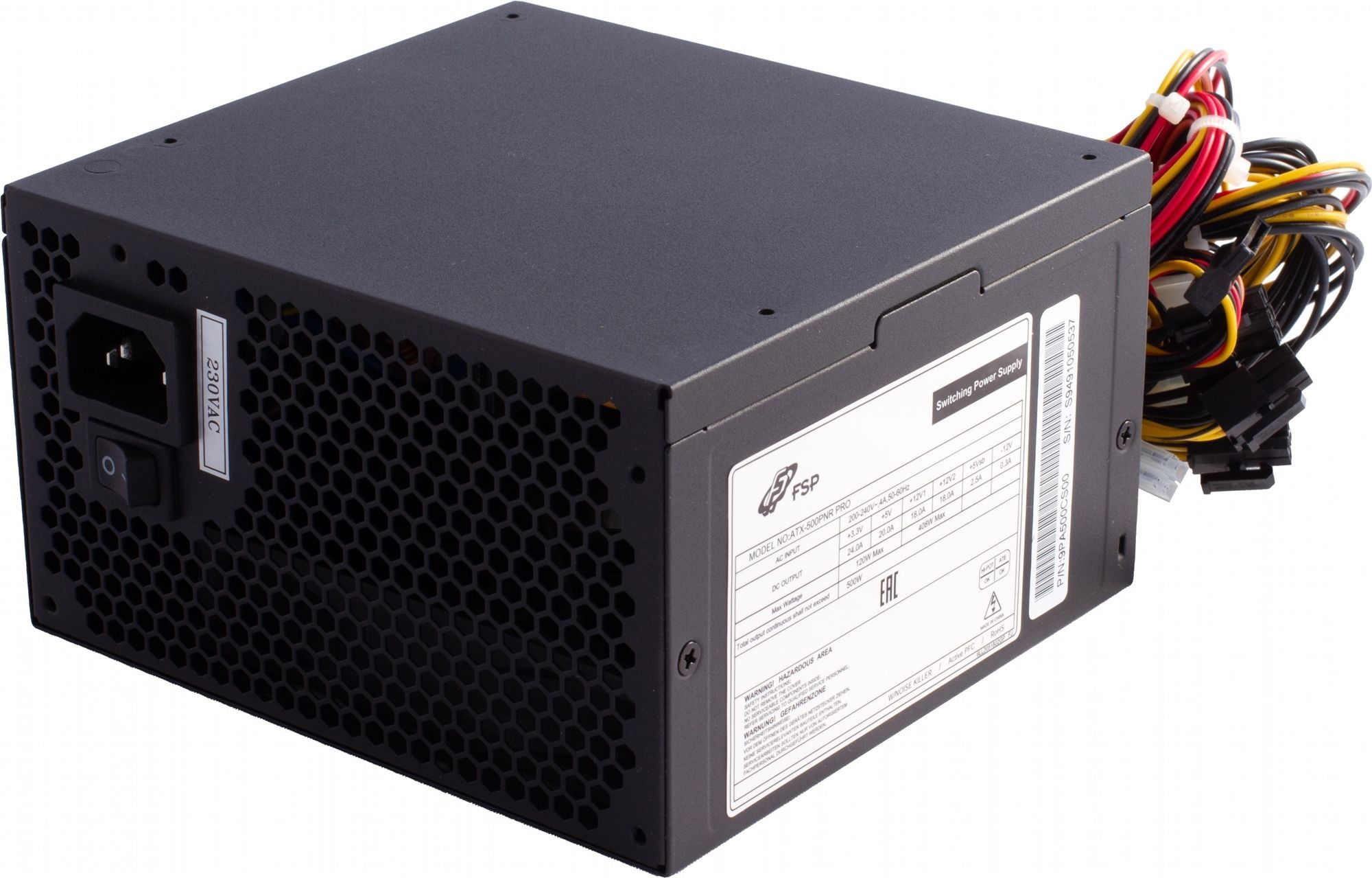 

Блок питания FSP 500W (ATX-500PNR PRO)