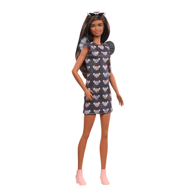 

Кукла Barbie Fashionistas шатенка в сером платье и очках (GYB01) (10-561759)
