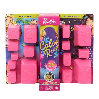 

Набор-сюрприз Barbie Color reveal Парк для собак и Ночь кино (GPD54/GPD56) (10-561910)