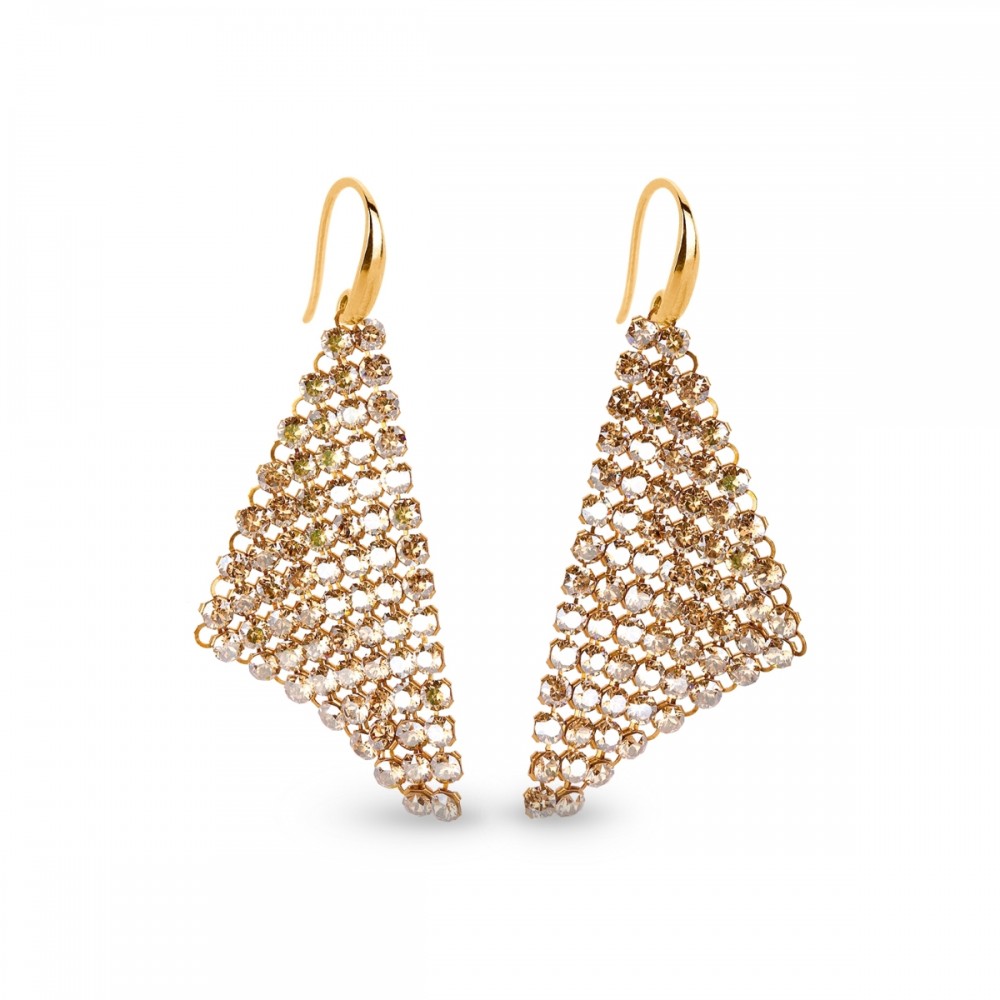 

Серебряные серьги Spark со Swarovski Chic Small KWMESH9GS