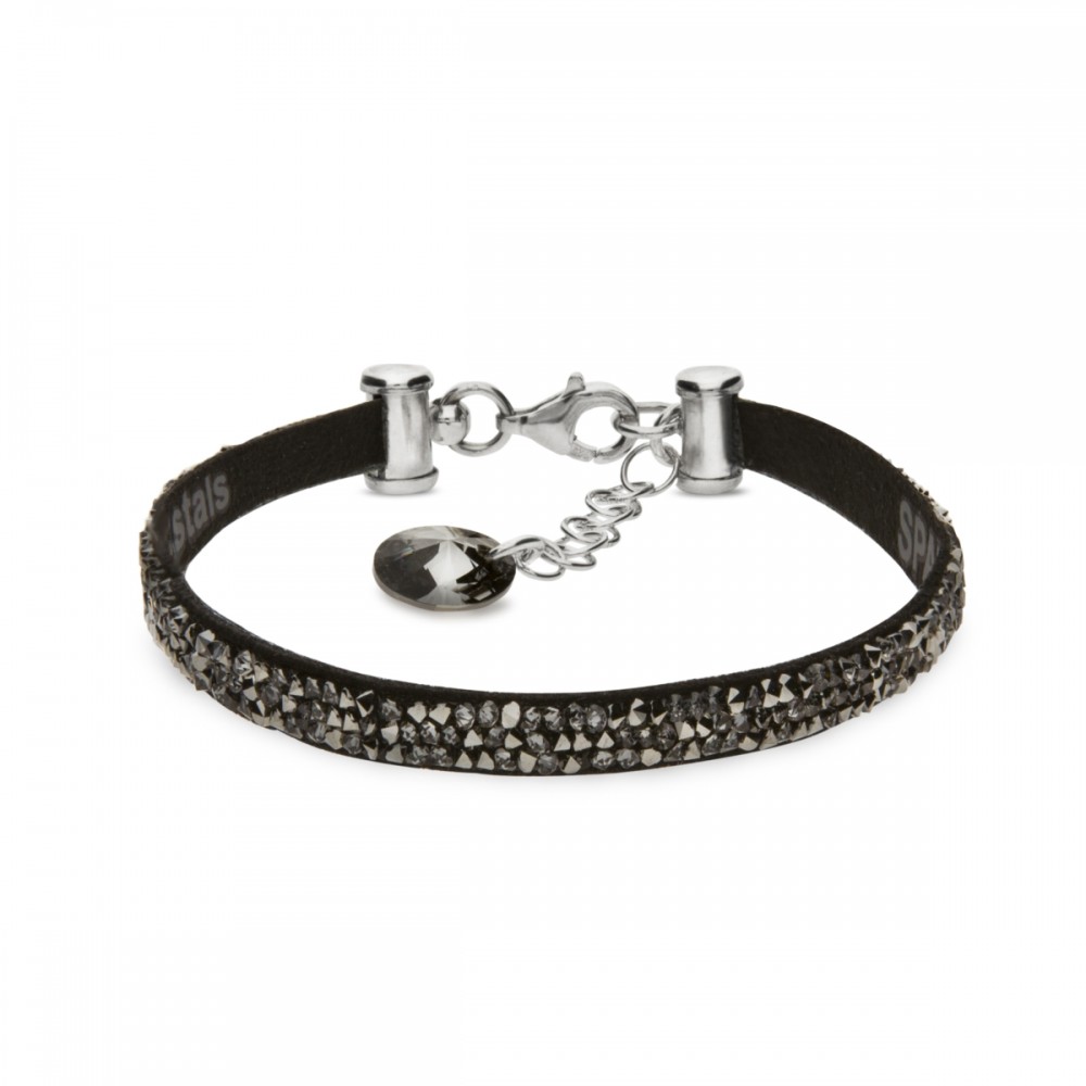 

Браслет Spark из Алькантара и серебра со Swarovski Stripe Rock BTRK1CZMSR