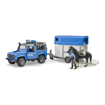 

Автомодель Bruder Полицейский Land rover с прицепом и конным полицейским 1:16 (02588) (10-563077)