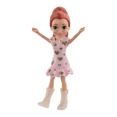 

Кукла Polly Pocket Лила в розовом платье в сердечки (FWY19/GKL30) (10-562989)
