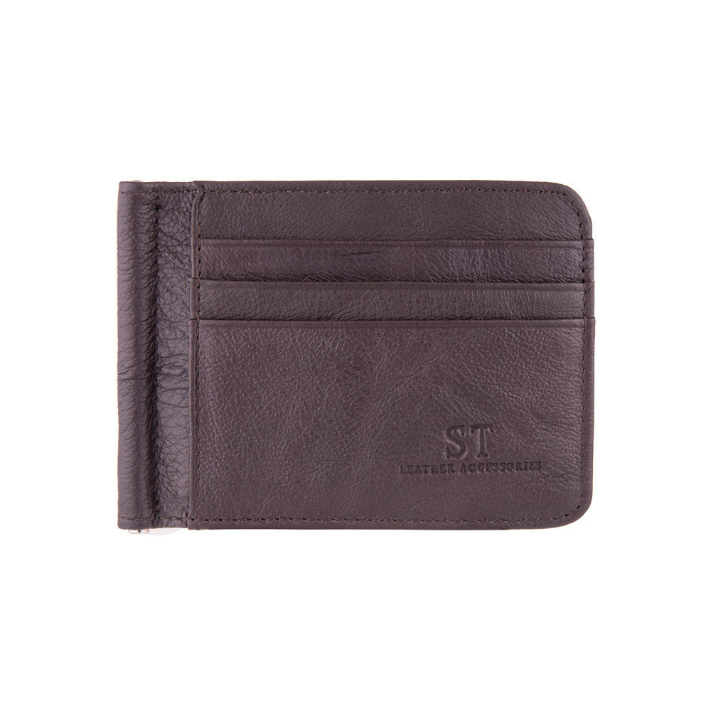 

Кожаный зажим для денег ST Leather 452 Coffee