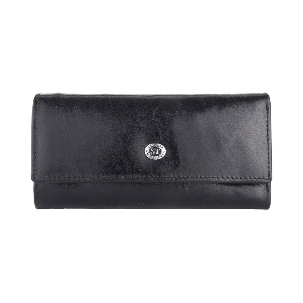

Кошелек мужской кожаный с ключницей ST Leather В416 Black