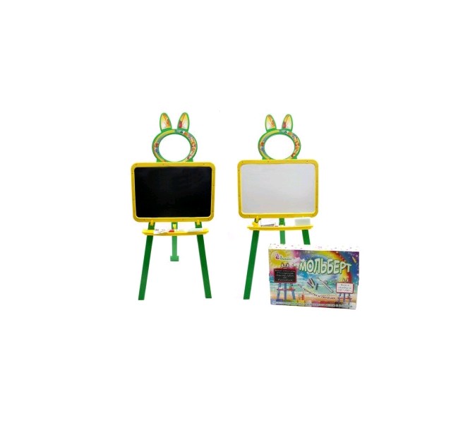

Доска для рисования DOLONI TOYS магнитная желто-зелёная 013777/2RY