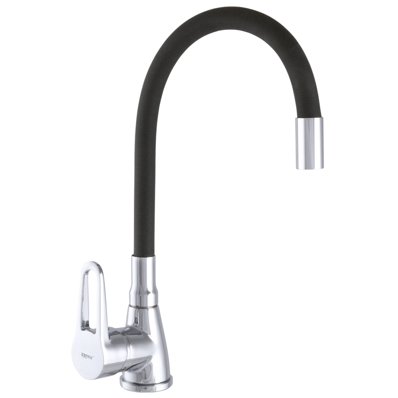 

Смеситель для раковины ZERIX SOP7 045 с черным гибким изливом