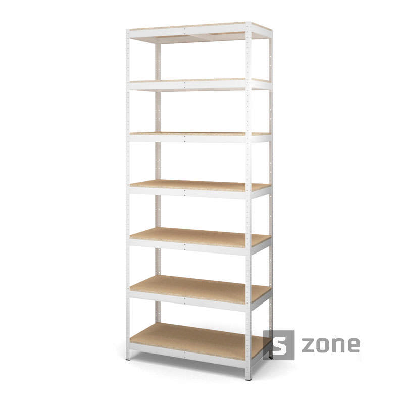 

Стеллаж 280x120x50 см, Харди-Про, Белый, 7 полок ДСП, до 120 кг/полку (Харди-Про-18687, металлический, модульный, полочный, разборной для дома, офиса, кладовки, гаража, магазина, склада)/Стелаж металевий для дому, офісу, комори, складу