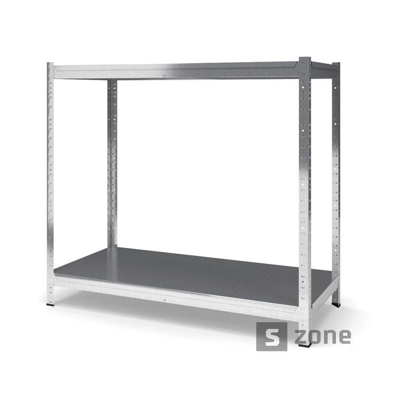 

Стеллаж 80x120x40 см, Харди-Про, Оцинкованый, 2 полки с металла, до 120 кг/полку (Харди-Про-963, металлический, модульный, полочный, разборной для дома, офиса, кладовки, гаража, магазина, склада)/Стелаж металевий для дому, офісу, комори, складу
