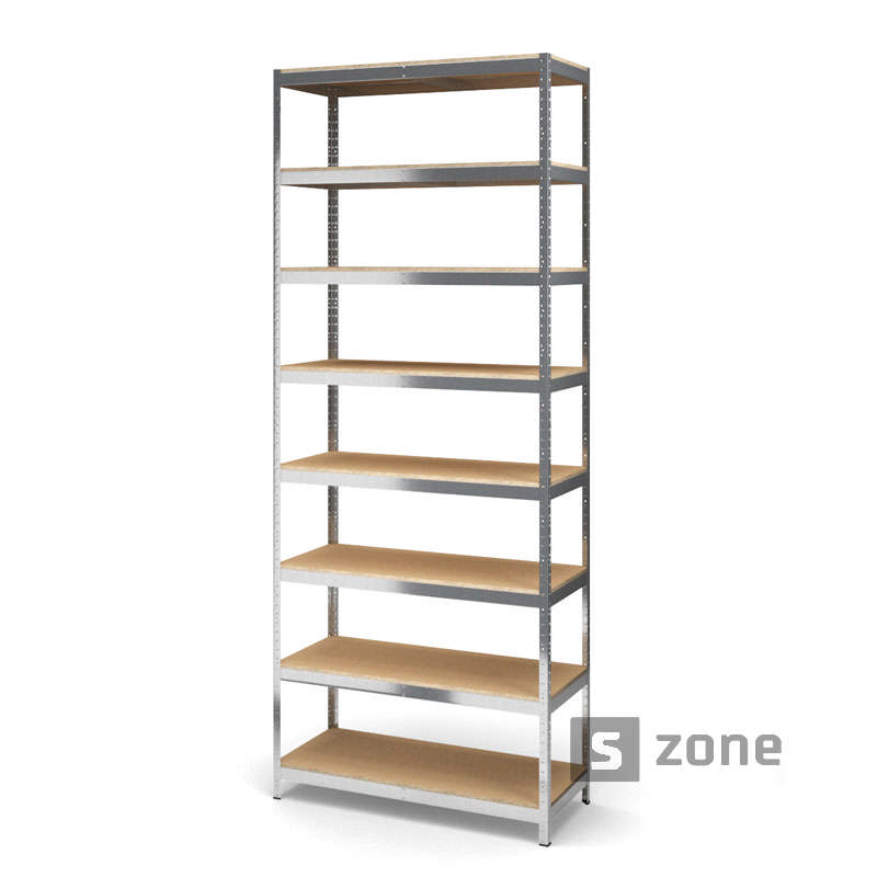 

Стеллаж 300x130x45 см, Харди-Про, Оцинкованый, 8 полок ДСП, до 120 кг/полку (Харди-Про-15376, металлический, модульный, полочный, разборной для дома, офиса, кладовки, гаража, магазина, склада)/Стелаж металевий для дому, офісу, комори, складу