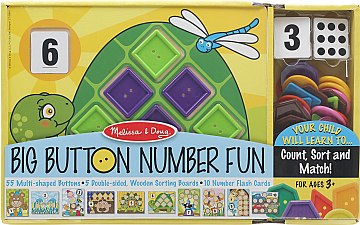 

Кнопочная мозаика "Big Button Number Fun MD4319" - Melissa&Doug (20-38667)