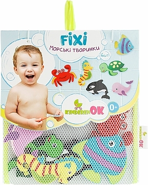 

Набор для купания, фигурки животных на присосках "Морские животные" - Kinderenok (20-532675)