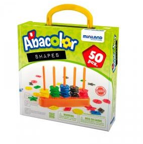 

Набор для сортировки "Abacolor геометрические фигуры", 50 дет - Miniland (20-449491)