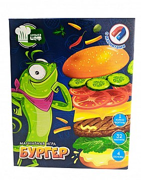 

Магнитная игра "Бургер" (рус.) - Vladi Toys (20-855195)