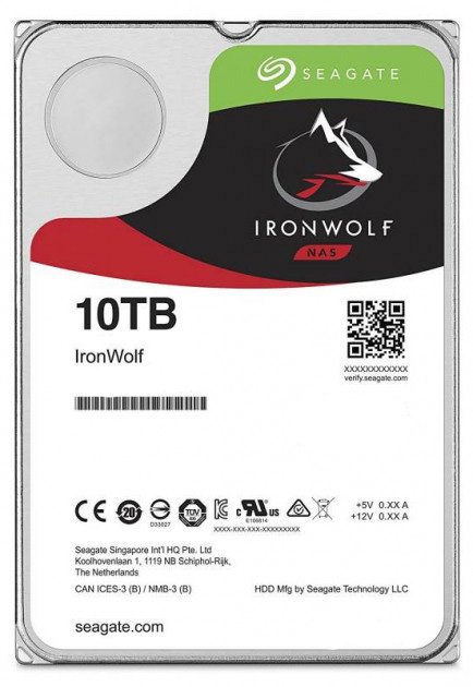 

Жесткий диск 3.5" 10Tb Seagate IronWolf (ST10000VN0008)