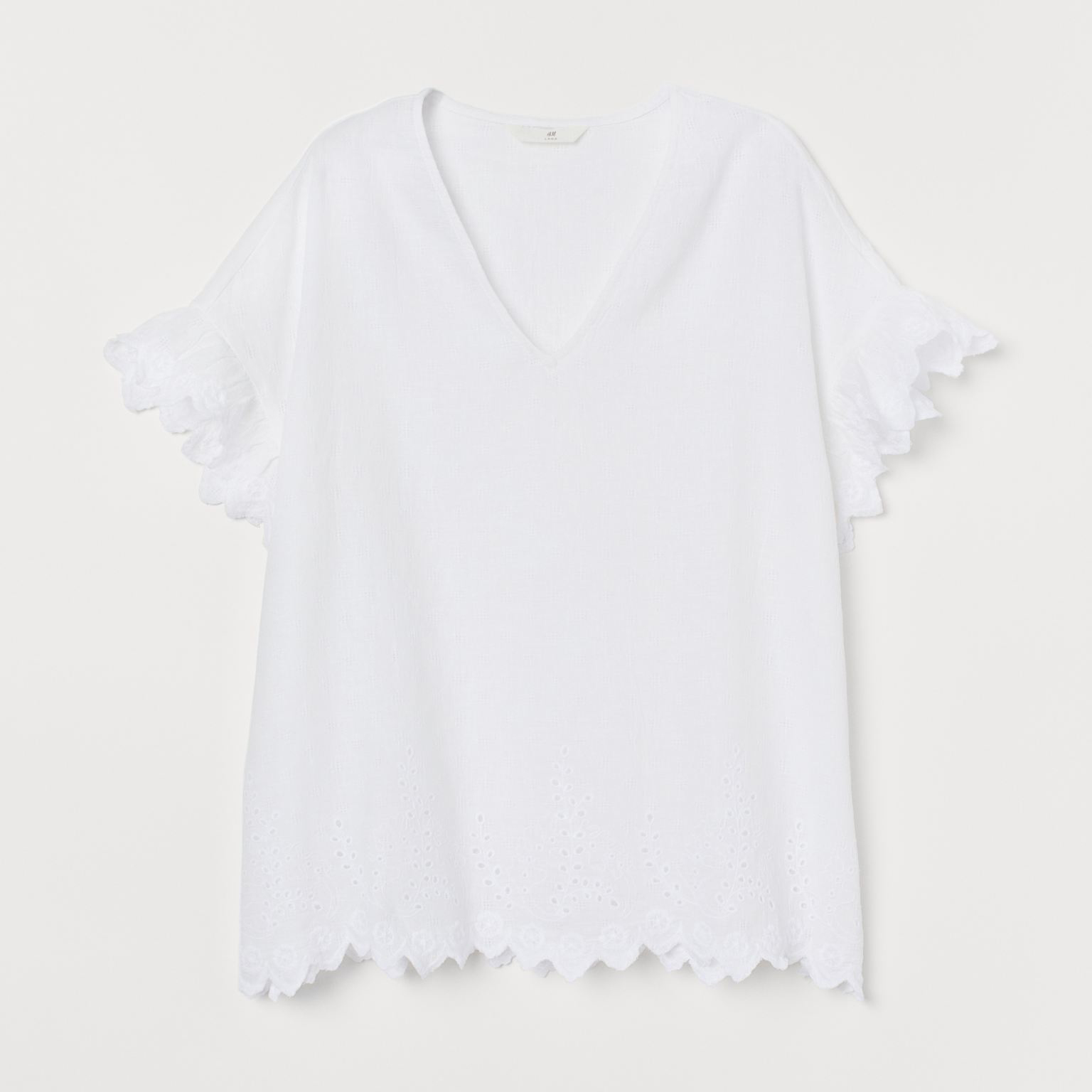 

Блузка H&M 7648880sm  Белая, Блузка H&M 7648880sm 38 Белая