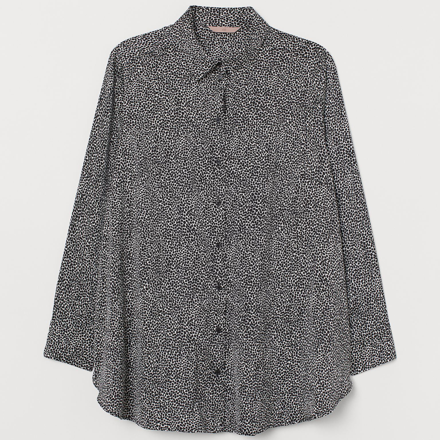

Рубашка H&M 8902252sm 2XL Черная с белым