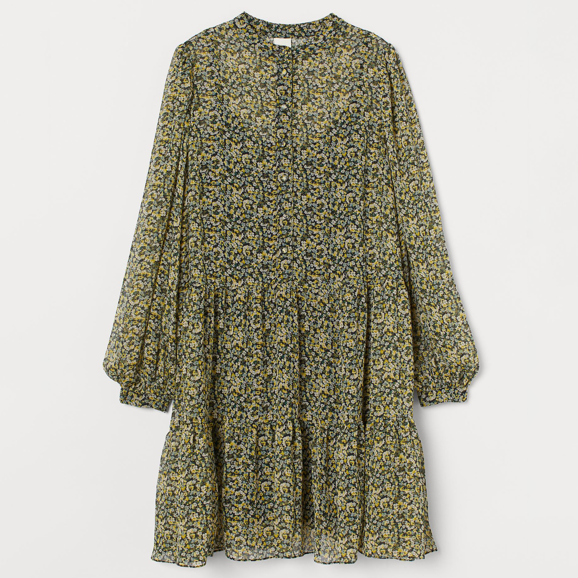 

Платье H&M 9087292dm XL Черное с желтым