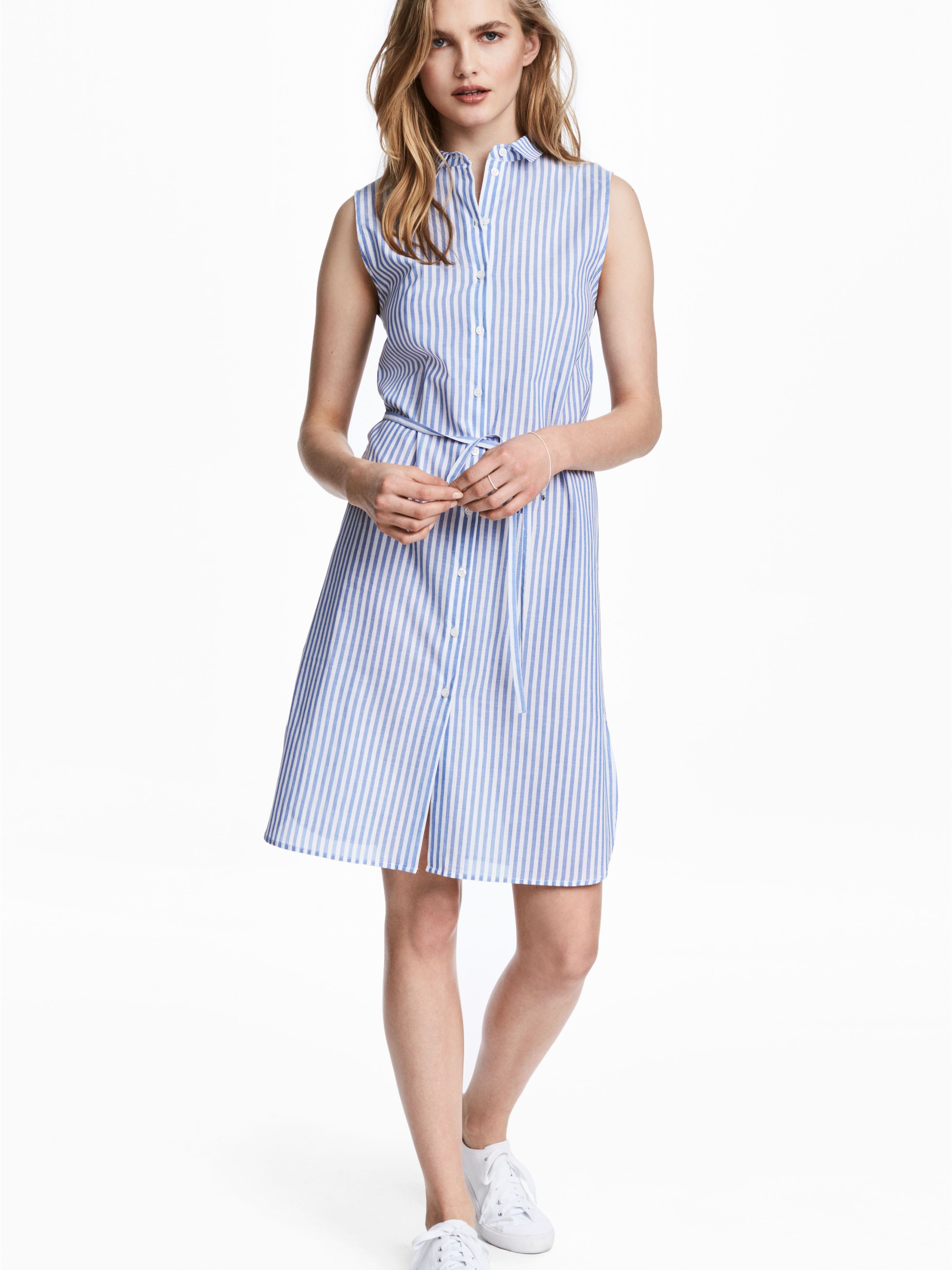 

Платье H&M 5085645-AAYL 34 Белое с голубым