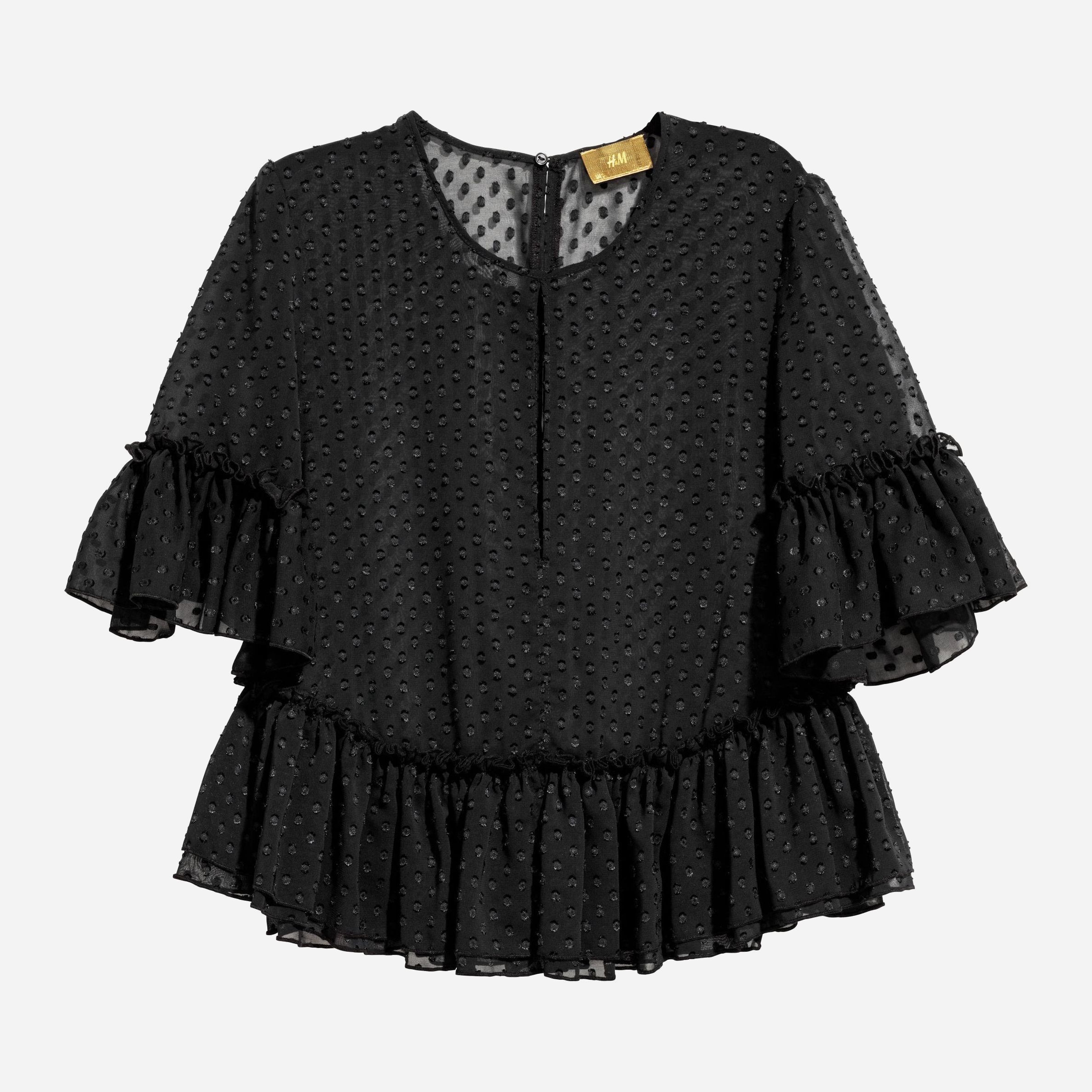 

Блузка H&M 6095957-AAAD 44 Черная