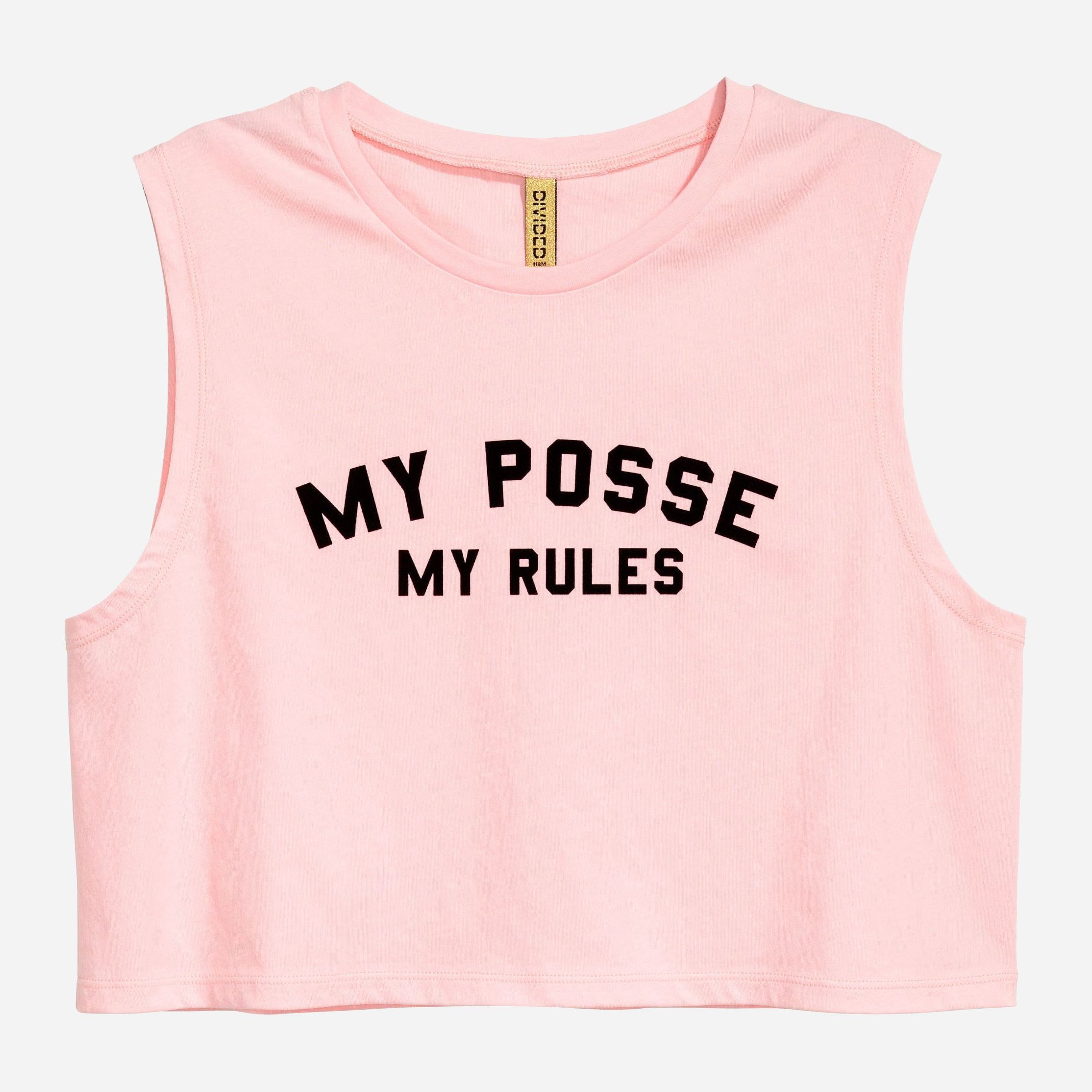 

Топ H&M 4969316-AAGR S Розовый с черным