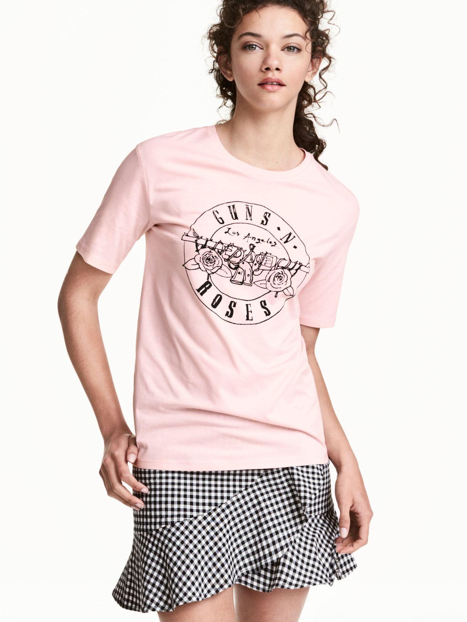 

Футболка H&M 4644805-AARE L Розовая