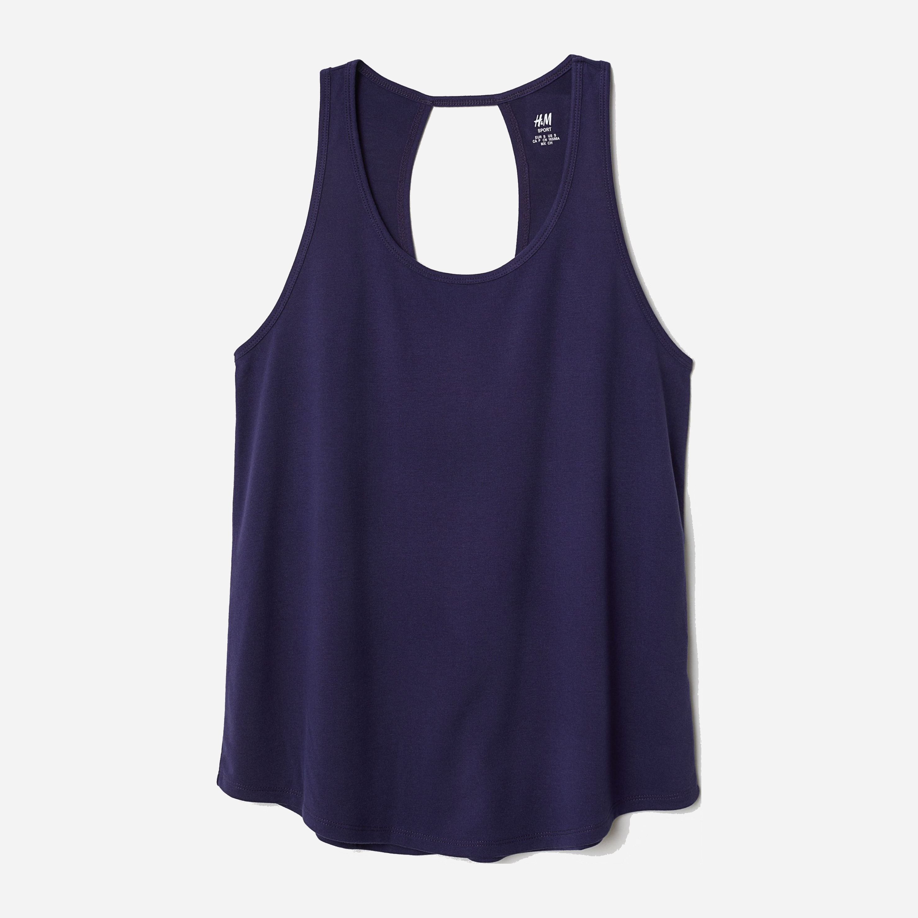 

Спортивная майка H&M 6242507-AAQJ L Темно-синяя