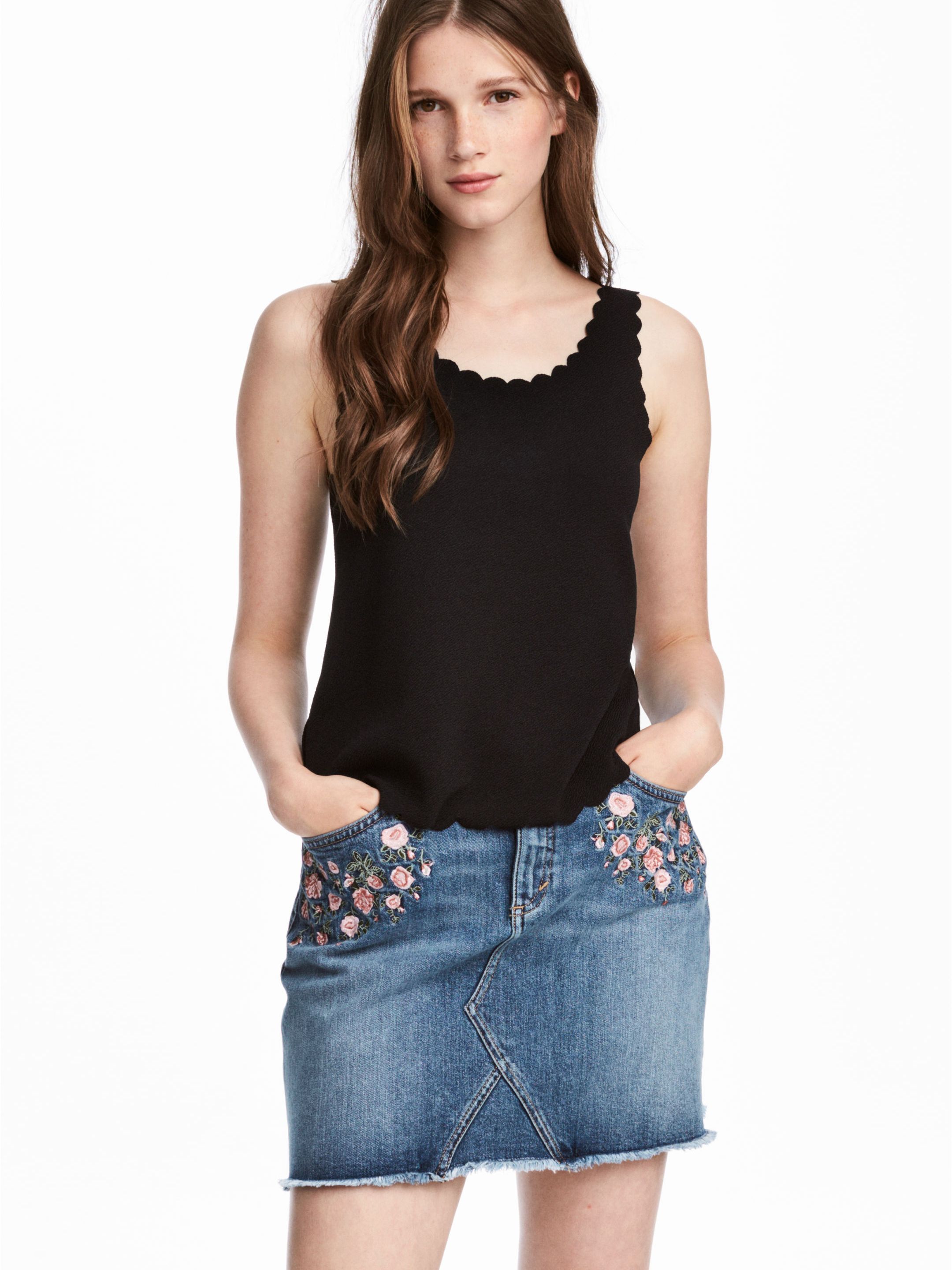 

Топ H&M 4096836-AAAD L Черный