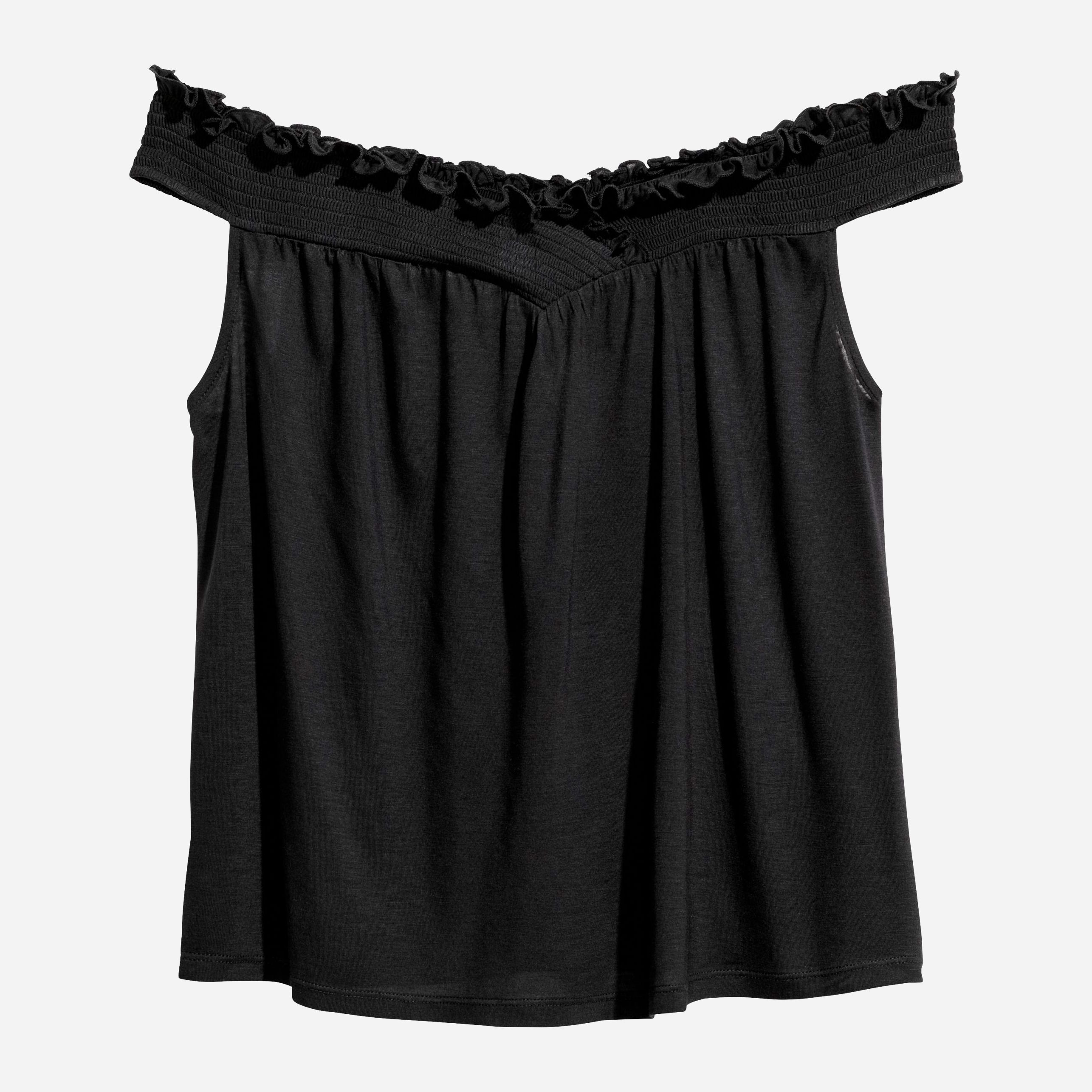 

Топ H&M 6077727-AAAD XS Черный