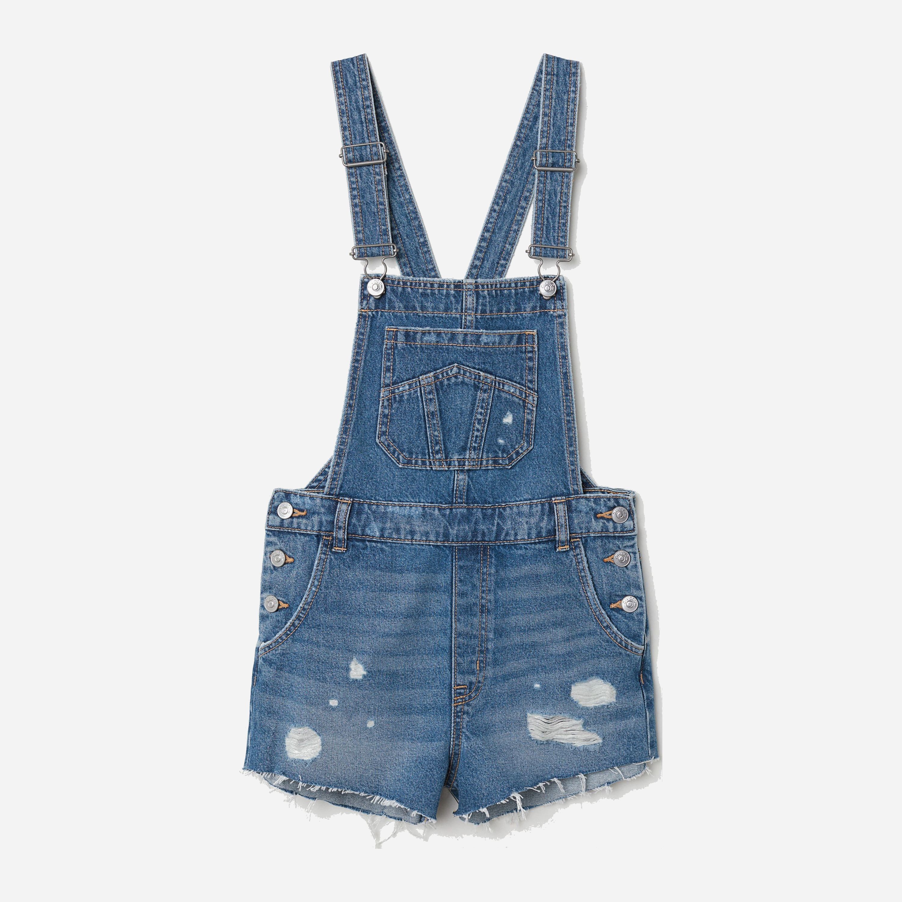 

Полукомбинезон джинсовый H&M 5949217-ACUP 32 Голубой