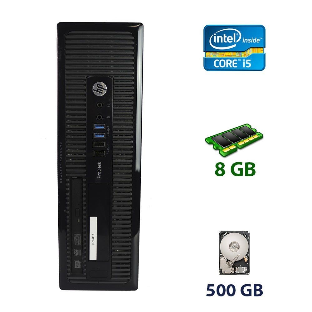 

Б/у HP ProDesk 400 G1 SFF / Intel Core i5-4440 (4 ядра по 3.1 - 3.3 GHz) / 8 GB DDR3 / 500 GB HDD