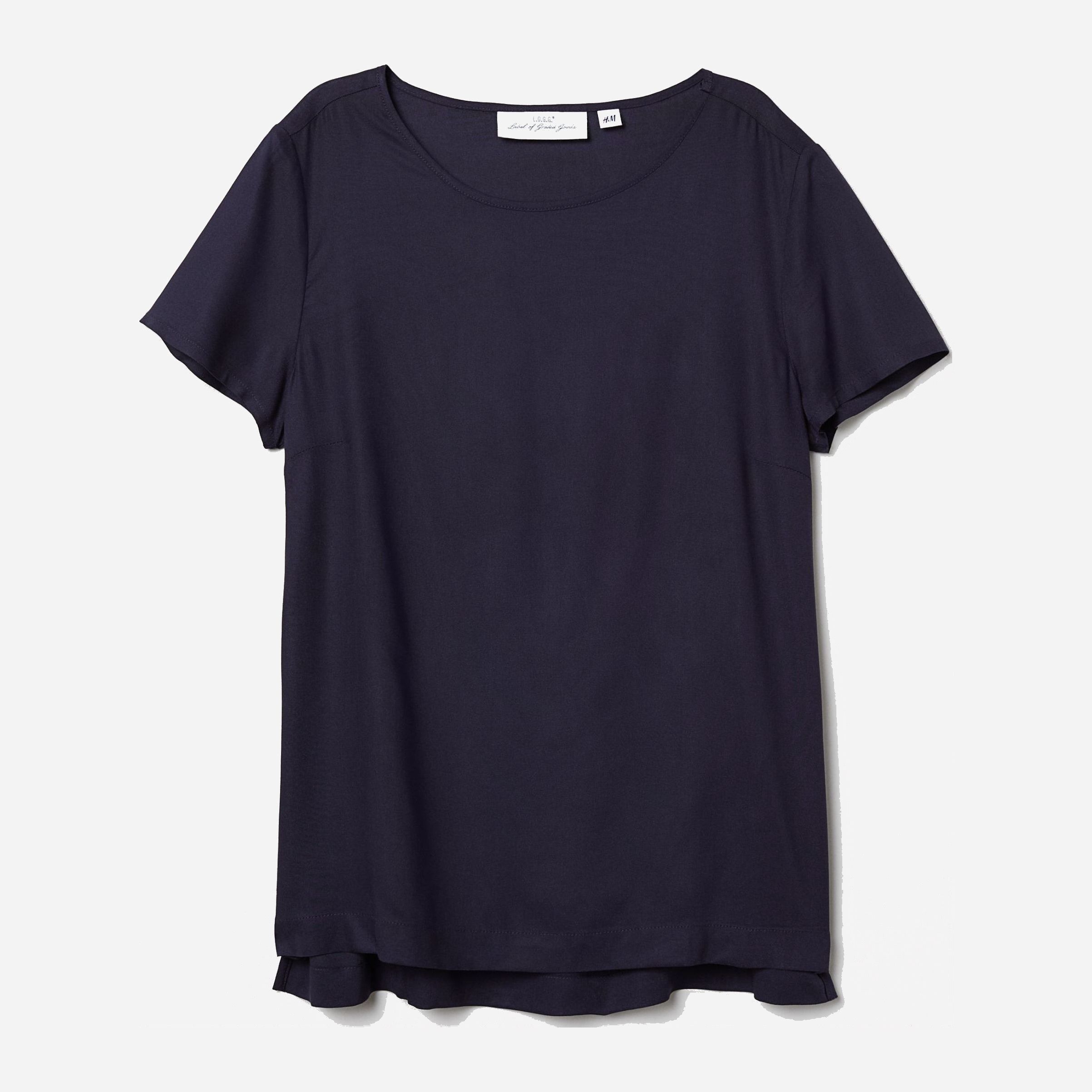 

Блузка H&M 5145778-AAQJ 34 Темно-синяя