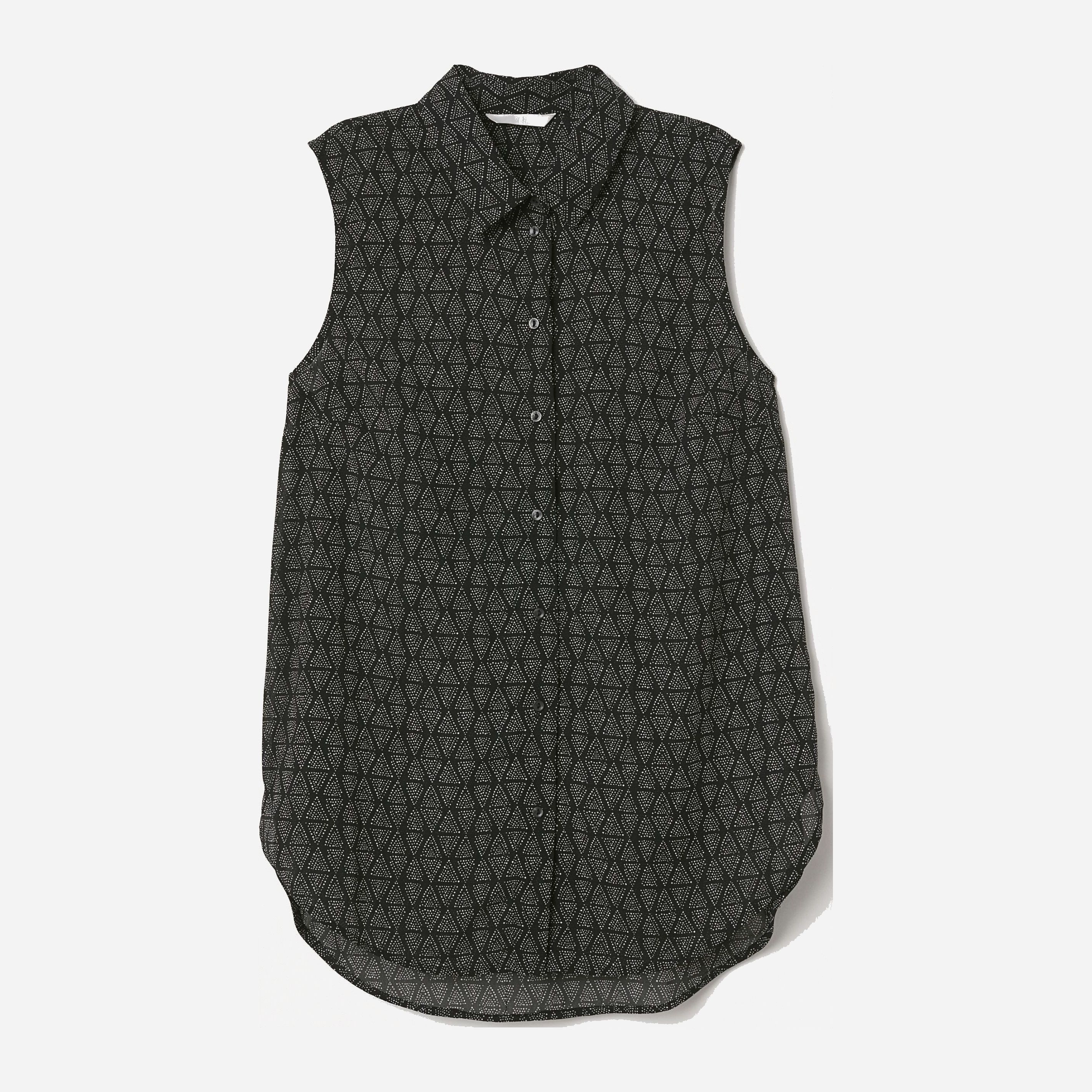 

Блузка H&M 6314188-ADWS 38 Черная с белым